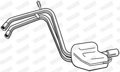 Rear Muffler WALKER 22016