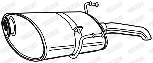 WALKER 22096 Rear Muffler