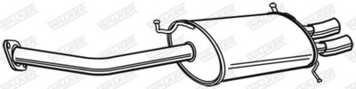 Rear Muffler WALKER 22103