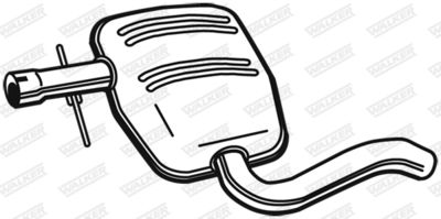 Centre Muffler WALKER 22108
