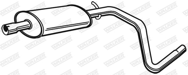 WALKER 22125 Rear Muffler