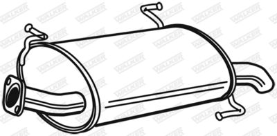 Rear Muffler WALKER 22189