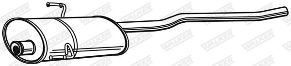 WALKER 22192 Centre Muffler