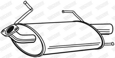 Rear Muffler WALKER 22301