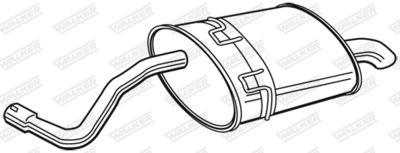 Rear Muffler WALKER 22346