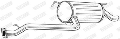 Rear Muffler WALKER 22366