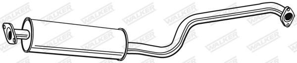 WALKER 22386 Centre Muffler