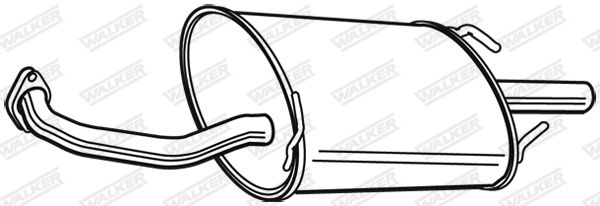 WALKER 22390 Rear Muffler
