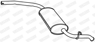 Rear Muffler WALKER 22406