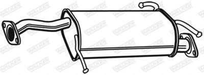 Rear Muffler WALKER 22408
