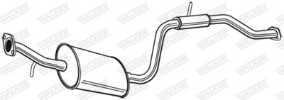 Centre Muffler WALKER 22438
