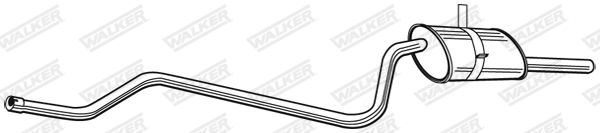 WALKER 22443 Rear Muffler