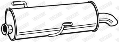 Rear Muffler WALKER 22447