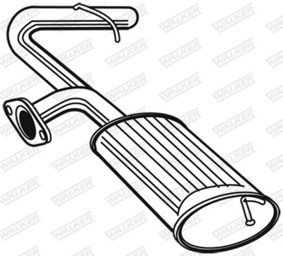 Rear Muffler WALKER 22450