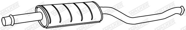 WALKER 22473 Centre Muffler