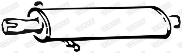 WALKER 22486 Front Muffler