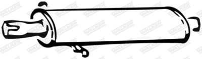 Front Muffler WALKER 22486