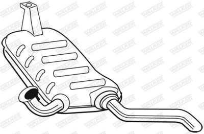Rear Muffler WALKER 22505