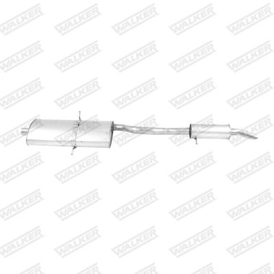 Rear Muffler WALKER 22508