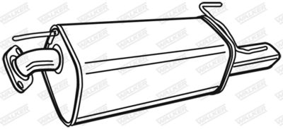 Rear Muffler WALKER 22524