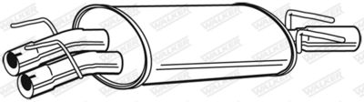 Rear Muffler WALKER 22573