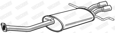 Rear Muffler WALKER 22626