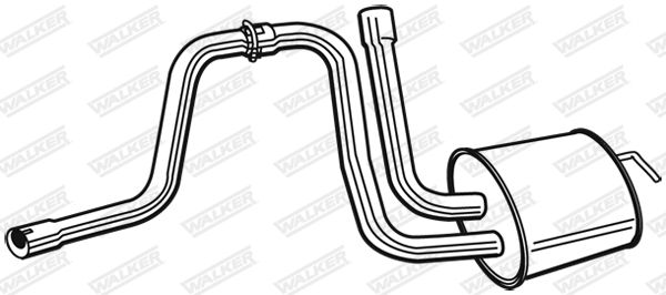 WALKER 22640 Centre Muffler