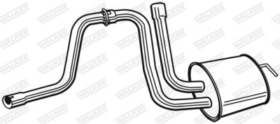 Centre Muffler WALKER 22640