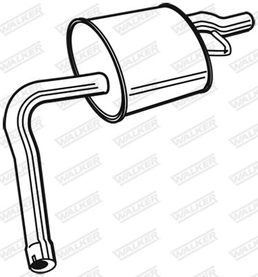 Rear Muffler WALKER 22643