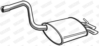 Rear Muffler WALKER 22652