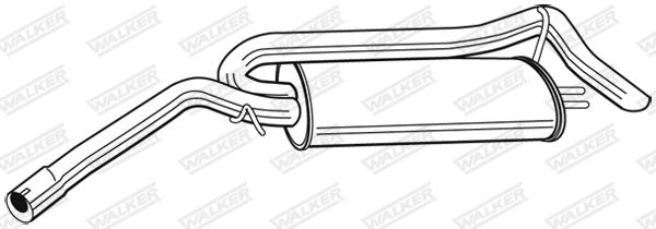 WALKER 22701 Rear Muffler