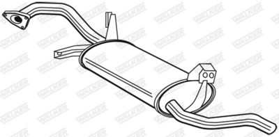 Rear Muffler WALKER 22743