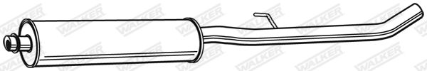 WALKER 22760 Centre Muffler
