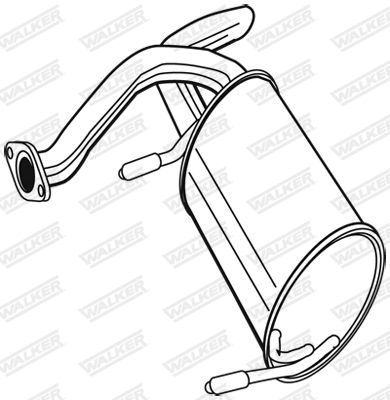 Rear Muffler WALKER 22856