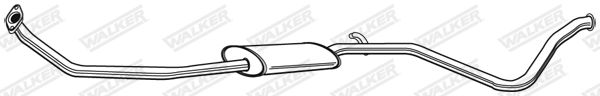 WALKER 22871 Centre Muffler