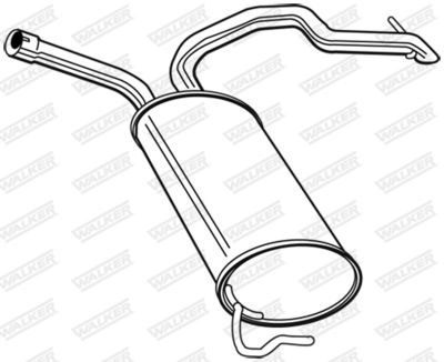Rear Muffler WALKER 22897