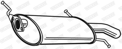 Rear Muffler WALKER 22913