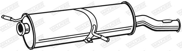 WALKER 22928 Rear Muffler