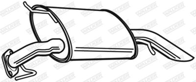 Rear Muffler WALKER 22932