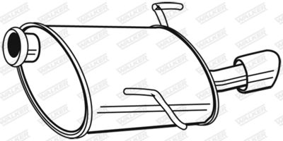 Rear Muffler WALKER 22950