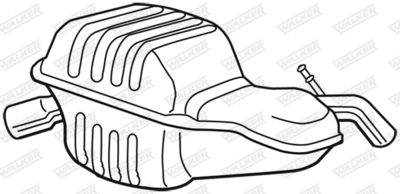 Rear Muffler WALKER 22952