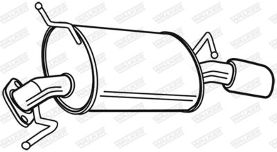 Rear Muffler WALKER 22985