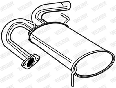 Rear Muffler WALKER 22991