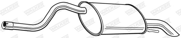 WALKER 22996 Rear Muffler