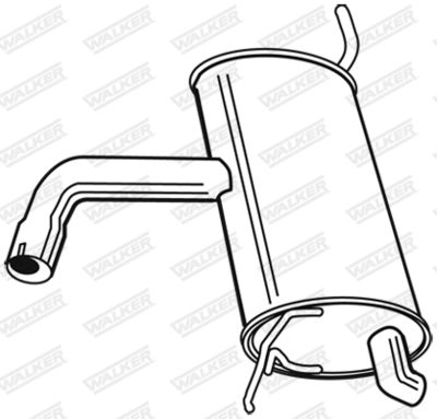 Rear Muffler WALKER 23007
