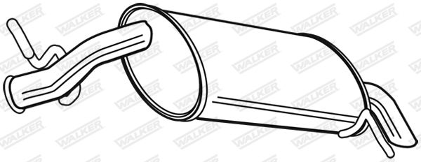 WALKER 23008 Rear Muffler
