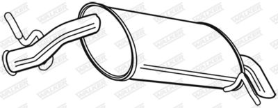 Rear Muffler WALKER 23008