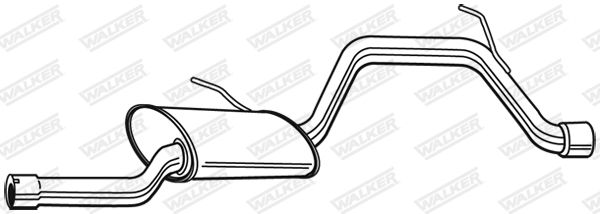 WALKER 23024 Rear Muffler