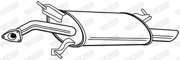 WALKER 23026 Rear Muffler