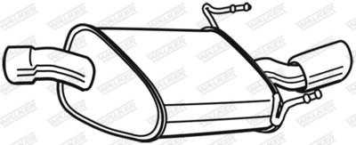 Rear Muffler WALKER 23034